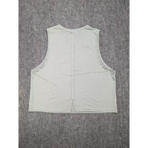 Spanx Go Lightly Notch Back Tank Top 3X Sage Green Activewear Athletic Cropped